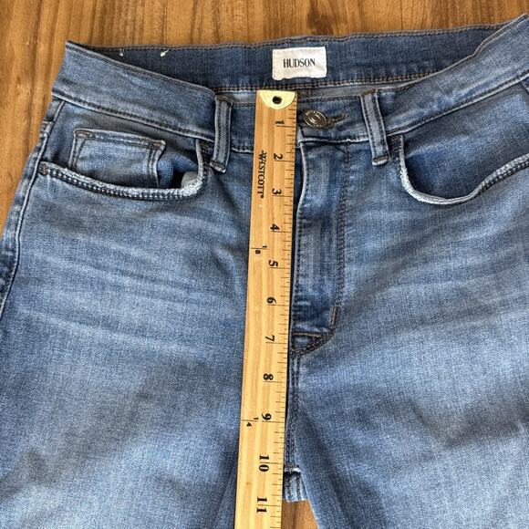 Hudson Jeans Women Size 27 Blue Blair High Rise Straight Denim Mid Rise Light - Picture 4 of 7